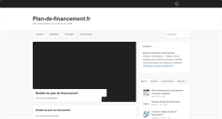 Desktop Screenshot of plan-de-financement.fr