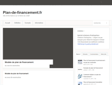 Tablet Screenshot of plan-de-financement.fr